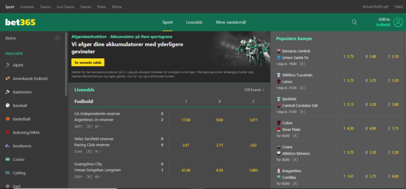Bet365, betbrothers.dk