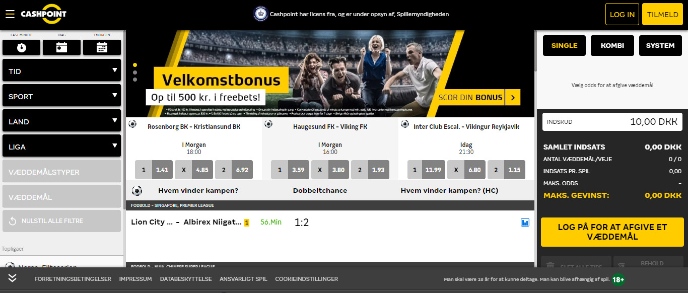Cashpoint Android App, betbrothers.dk