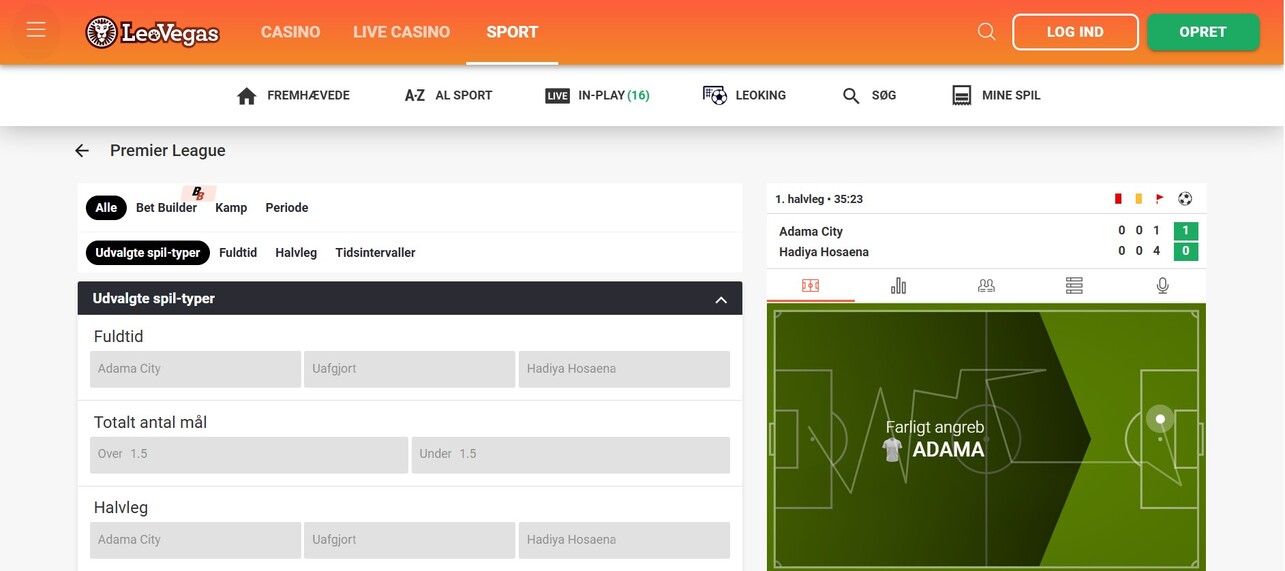 LiveBetting LeoVegas