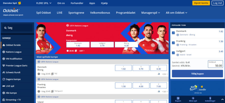 Oddset, betbrothers.dk