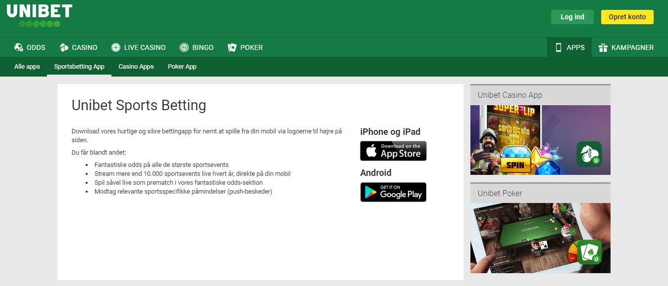 Unibet Sport Betting App