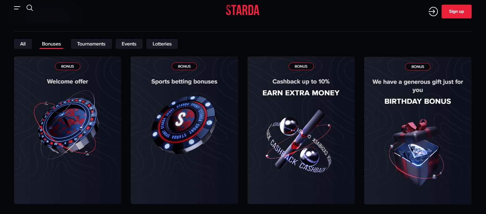 Starda Casino bonusser