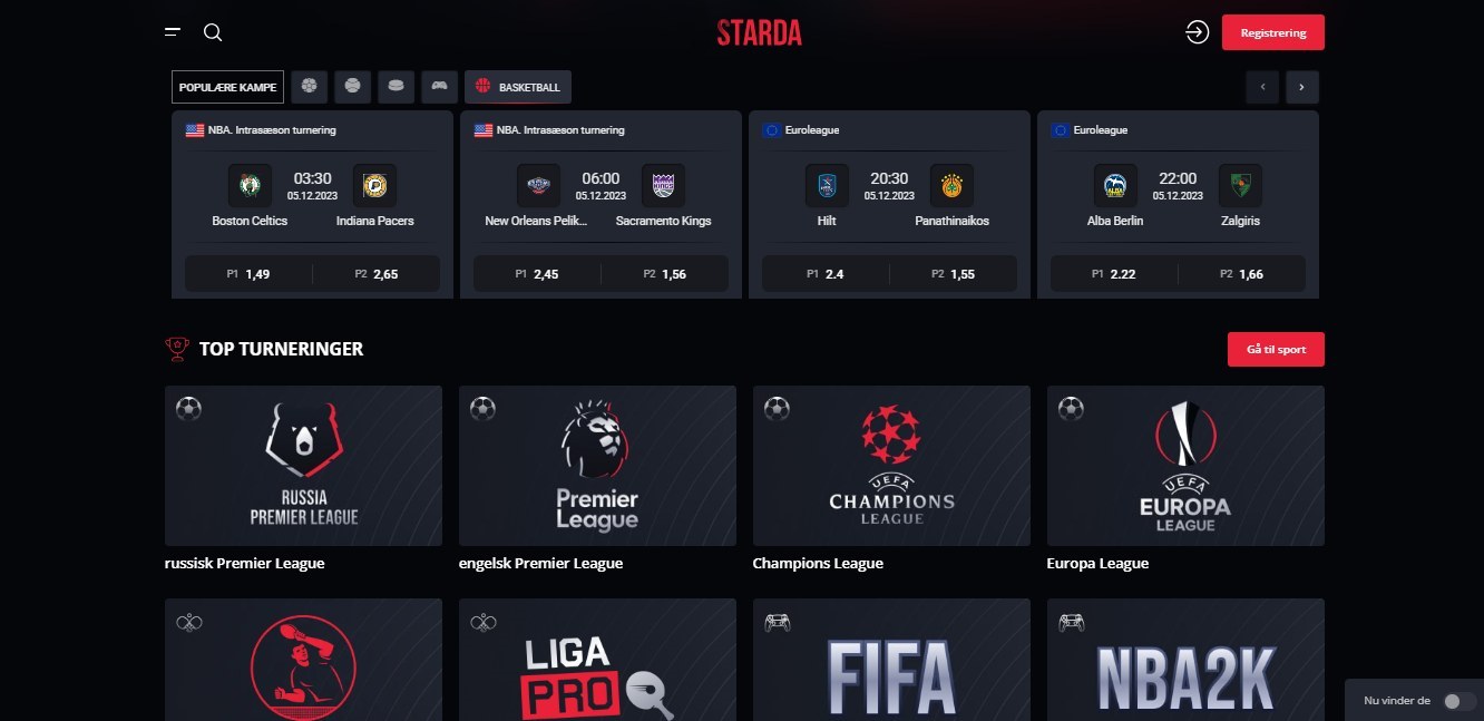 Starda Basketball Betting