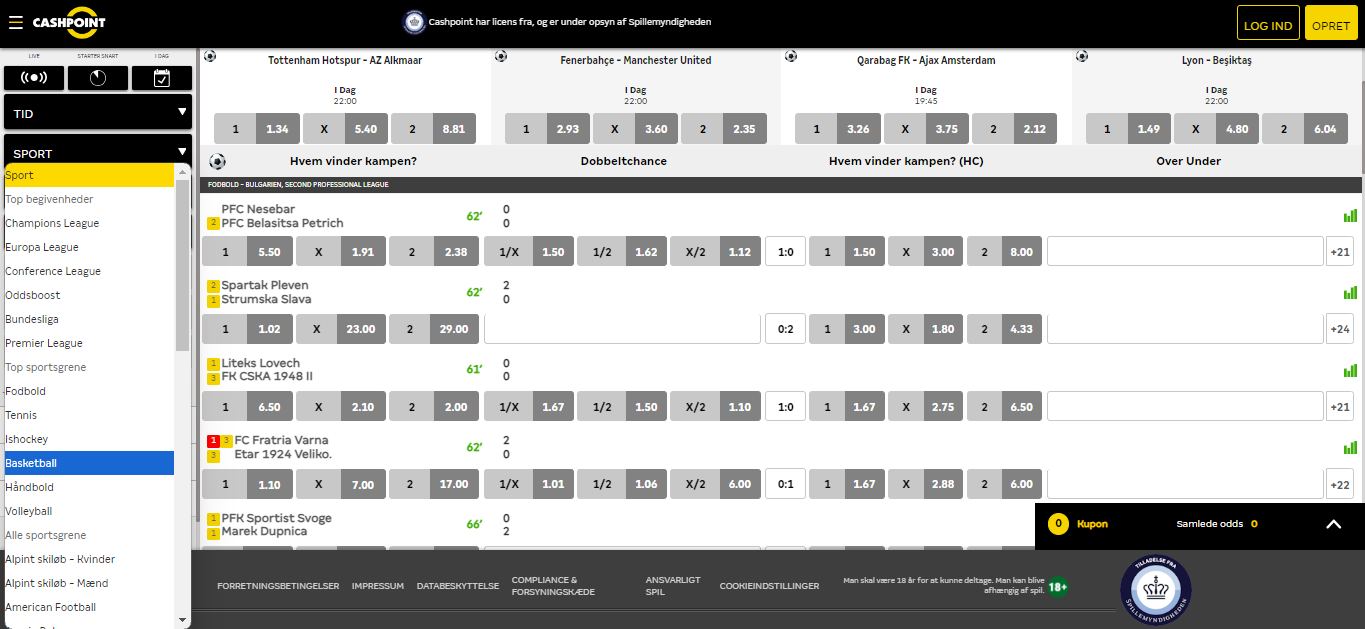 Cashpoint Sport Betting