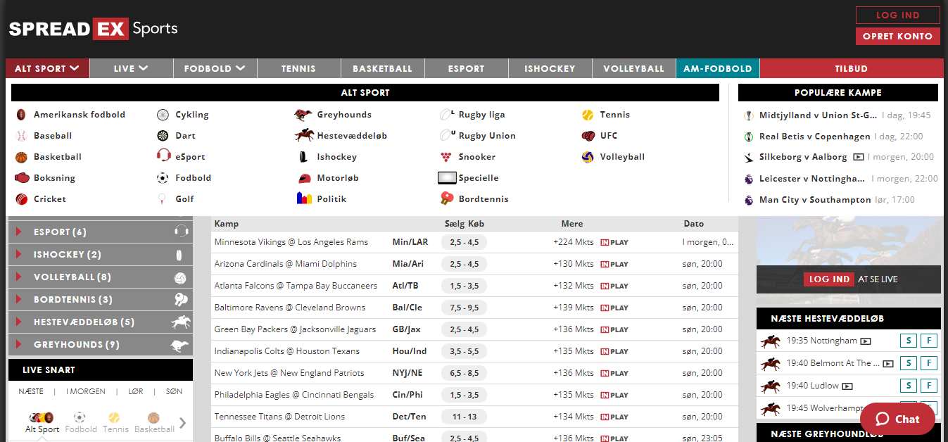 SpreadEx Sport Betting, betbrothers.dk