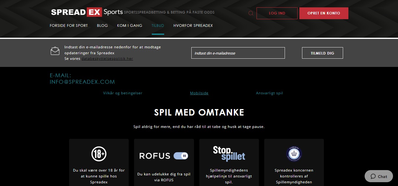 SpreadEx Support, betbrothers.dk