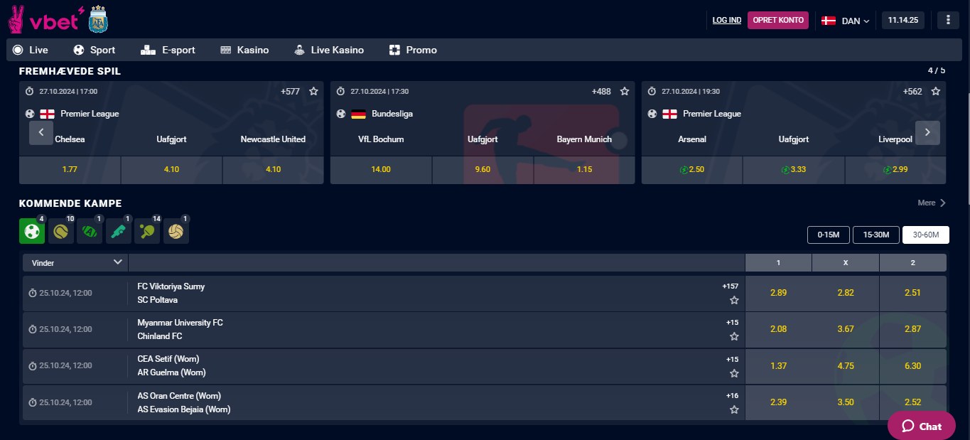 Vbet Sport Betting