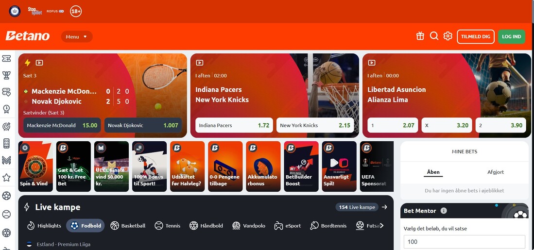 Betano Homepage