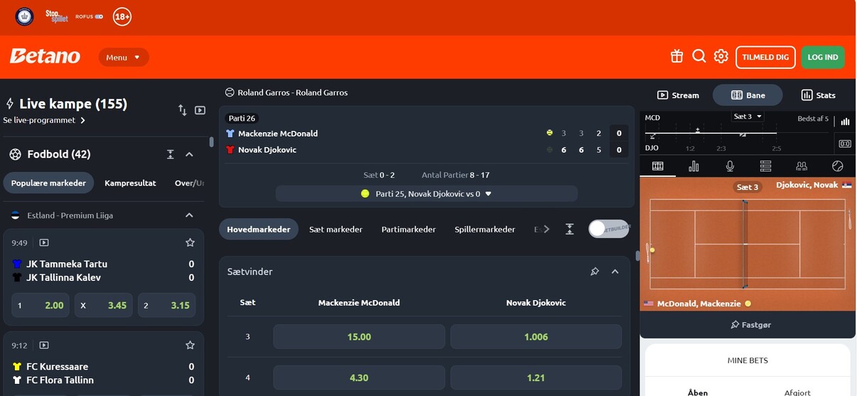 Betano Live Betting 