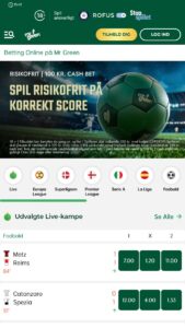 Sportsbetting hos MrGreen
