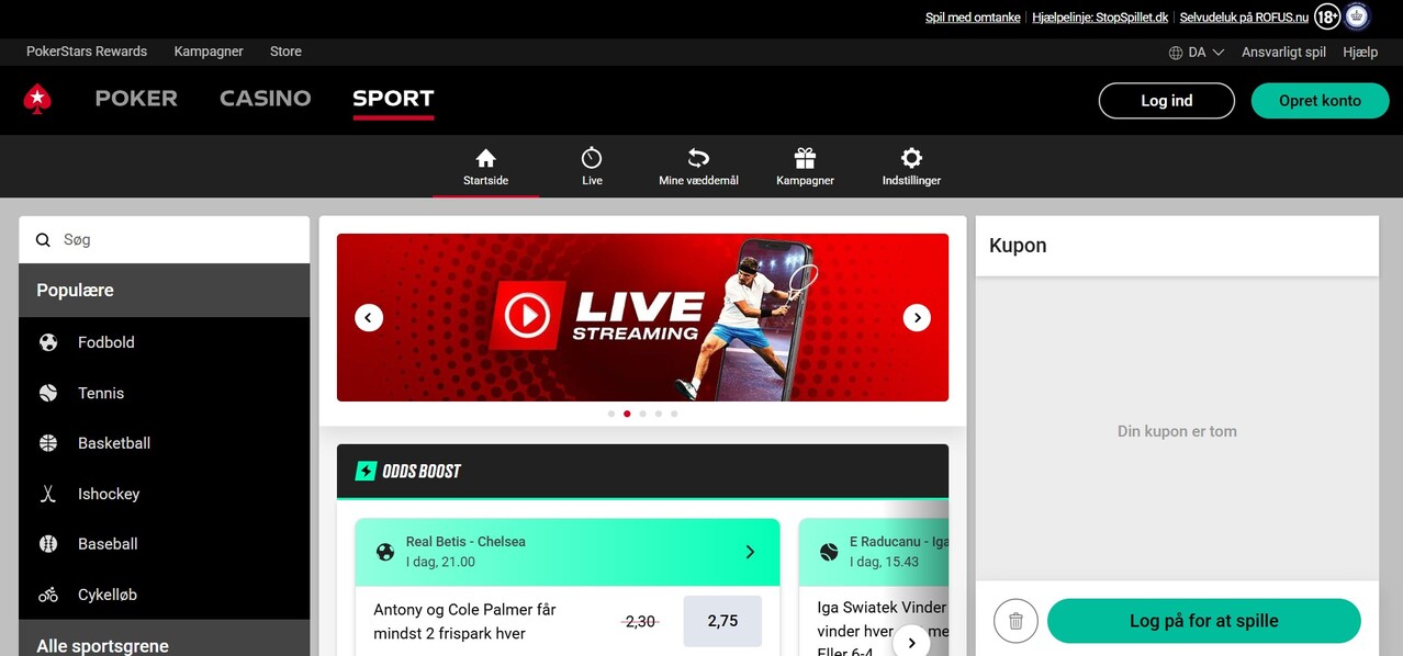 Pokerstar Homepage