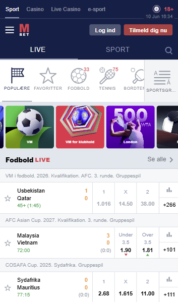 Marathonbet betting Denmark mobile