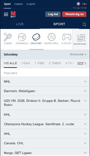 Marathonbet Denmark ishockey væddemål